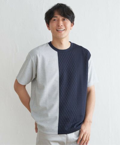 ブロックスポンチ切り替えTシャツ,ikka| TOKYO DESIGN CHANNEL