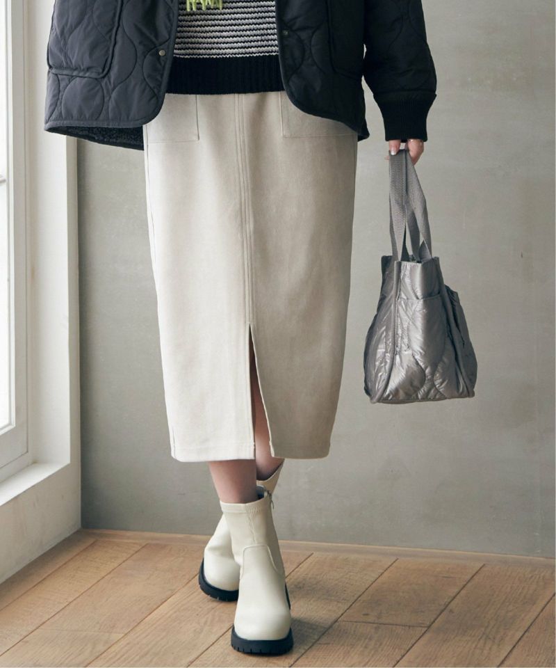 URBAN RESEARCH ITEMS｜フェイクスエードプリーツスカート
