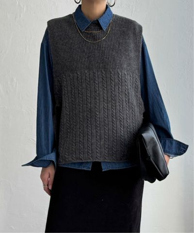 アンゴラ混Vネックニットプルオーバー,LBC| TOKYO DESIGN CHANNEL