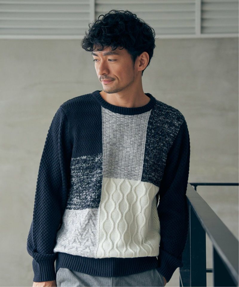 ロゴ刺繍シャギーニット(ニット・セーター) | al'aise modulation(アレーズモジュレーション)｜イトキンオンラインストア