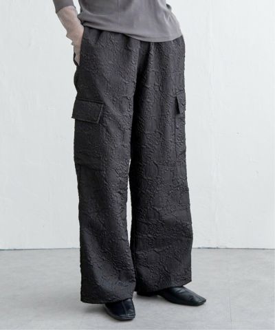 膨れジャガードカーゴパンツ