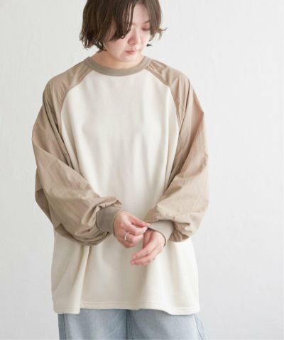 裏毛異素材2WAYスウェット
