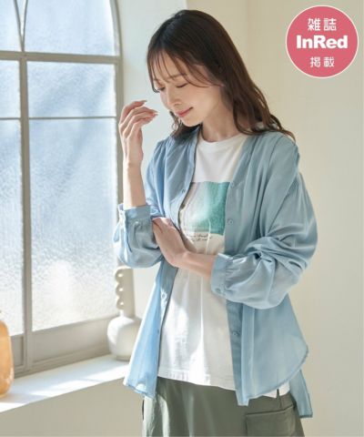 【雑誌InRed5月号掲載】シアーバックリボンブラウス