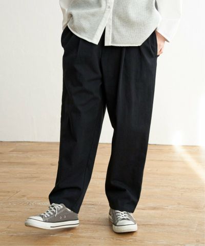コットンゆるテーパードパンツ