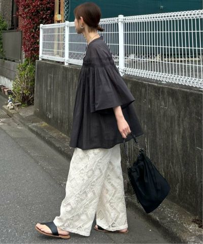 【 notch. by KR 】スクエアパターンレースパンツ