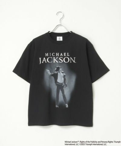 Michael Jackson マイケル・ジャクソン シルバー箔プリントTee