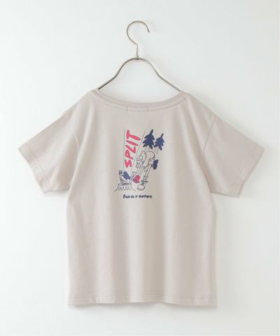 【キッズ】タケウチアツシコラボTシャツ GIRLS（120?150cm）(薪割り)
