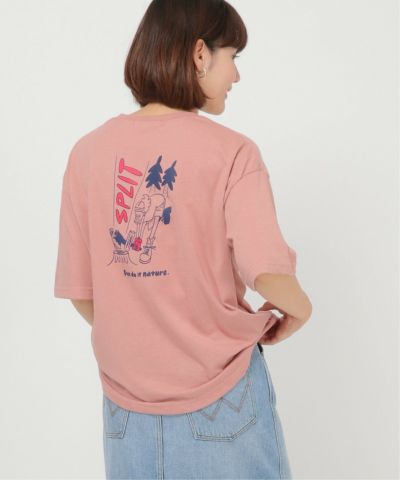タケウチアツシコラボアウトドアTシャツ LADIES(薪割り)