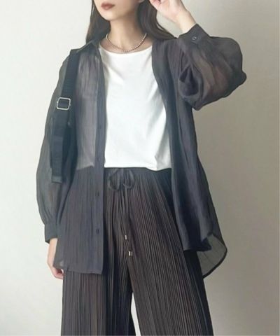 シアーバックシャーリングシャツ