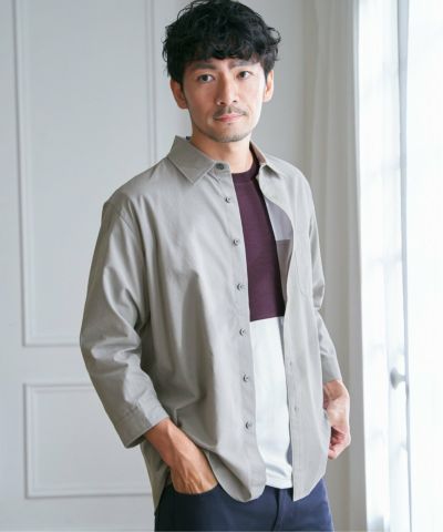 モダンかわいい7 7.5分袖ドライタッチシャツ,ikka| TOKYO DESIGN CHANNEL
