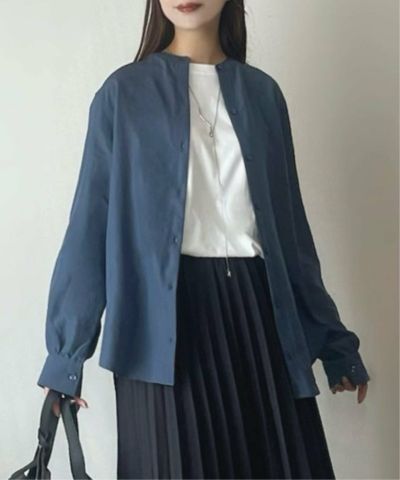 【芸能人着用／親子コーデ】マルチWAYバンドカラーシャツ
