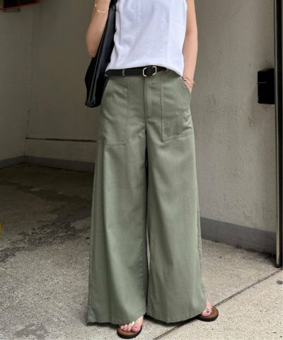 リネン混ベイカーワイドパンツ,LBC| TOKYO DESIGN CHANNEL