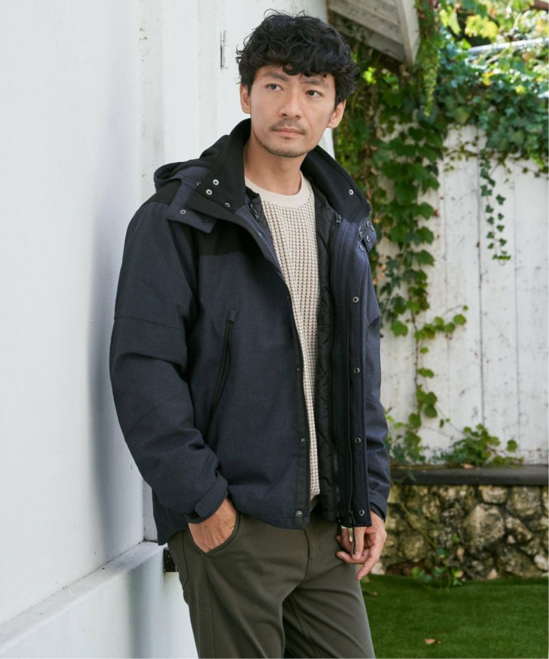 【新品】ikka  中綿コート ダウンジャケット M ブラック ikka｜ミドル丈ダウンジャケット | Rakuten Fashion(楽天