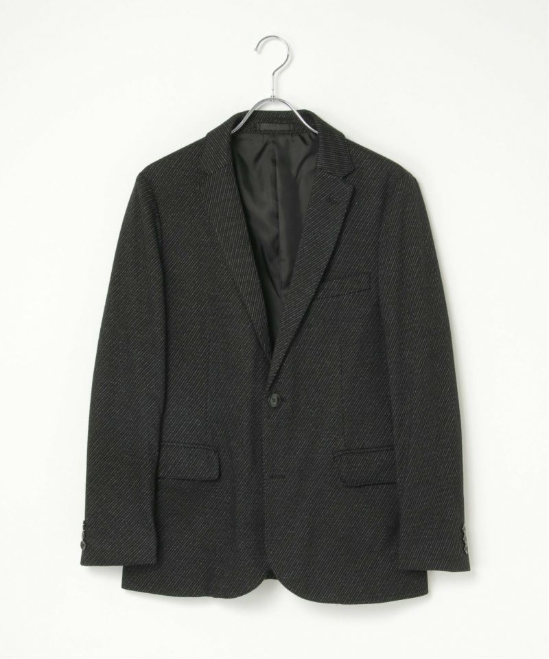 イッカ（ikka）/ウールミックスジャージージャケット セットアップ対応】BLKウールミックスジャージジャケット,ikka| TOKYO