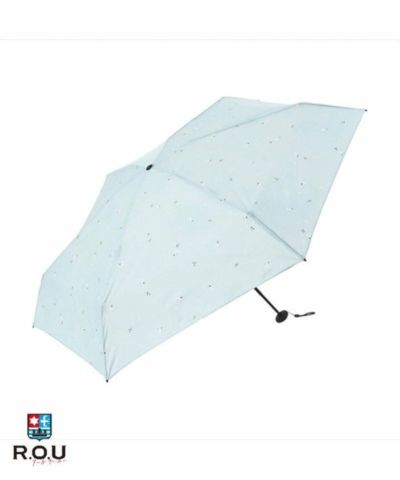 ニフティカラーズ nifty colors ポケラ シマエナガ5段ミニ サックス 50cm 日傘 雨傘 折りたたみ傘 晴雨兼用