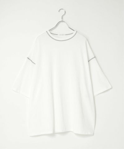 シルケット天竺ワイドステッチTシャツ