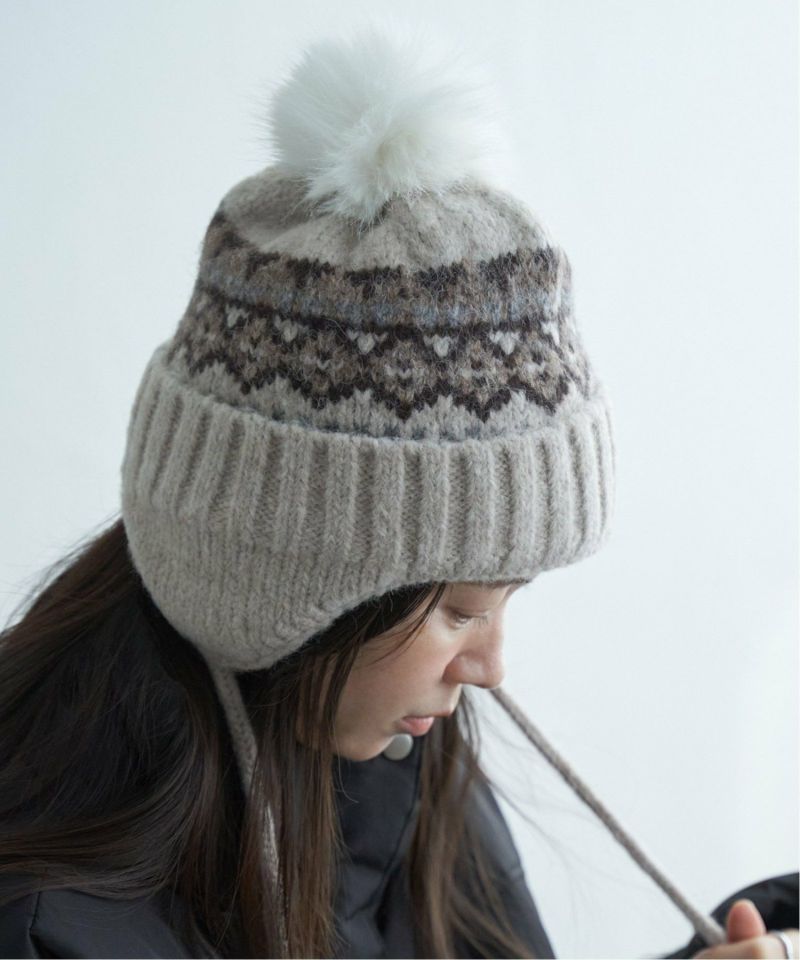 ノルディック柄ニット帽,VENCE| TOKYO DESIGN CHANNEL