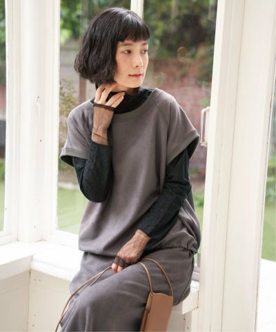 CFCL リブ編みモックネック半袖トップス タグ付き新品 楽天市場】CFCL シーエフシーエル モックネック ニットTシャツ