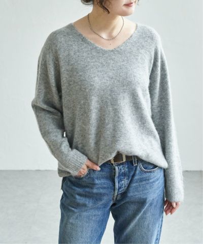 アンゴラ混Vネックニットプルオーバー,LBC| TOKYO DESIGN CHANNEL