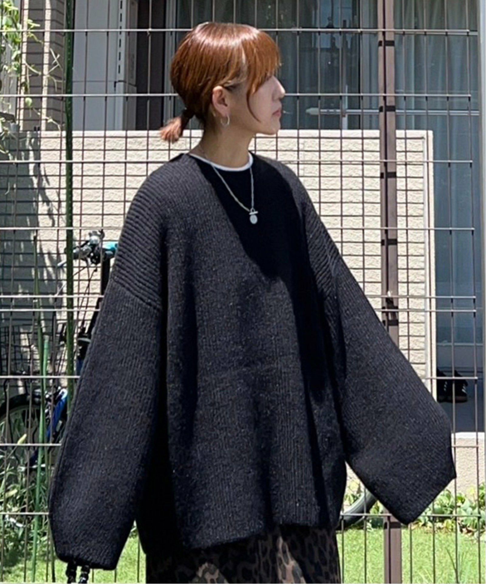 notch. by KR 】カーブスリーブオーバーサイズニット,notch.| TOKYO