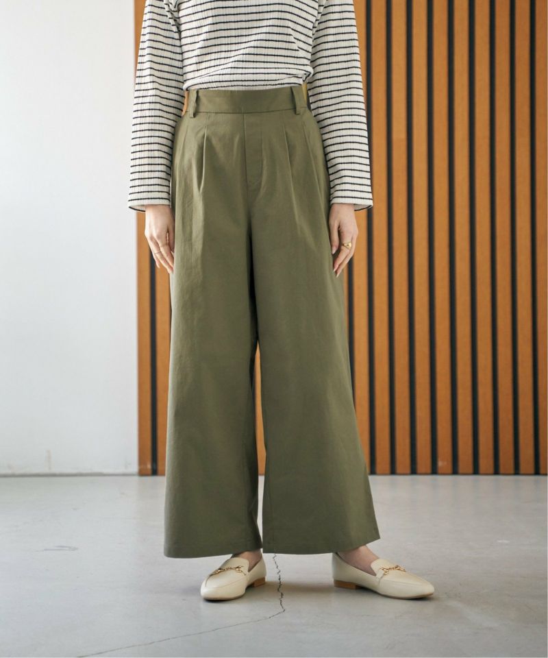 デニム／チノワイドパンツ,ikka| TOKYO DESIGN CHANNEL