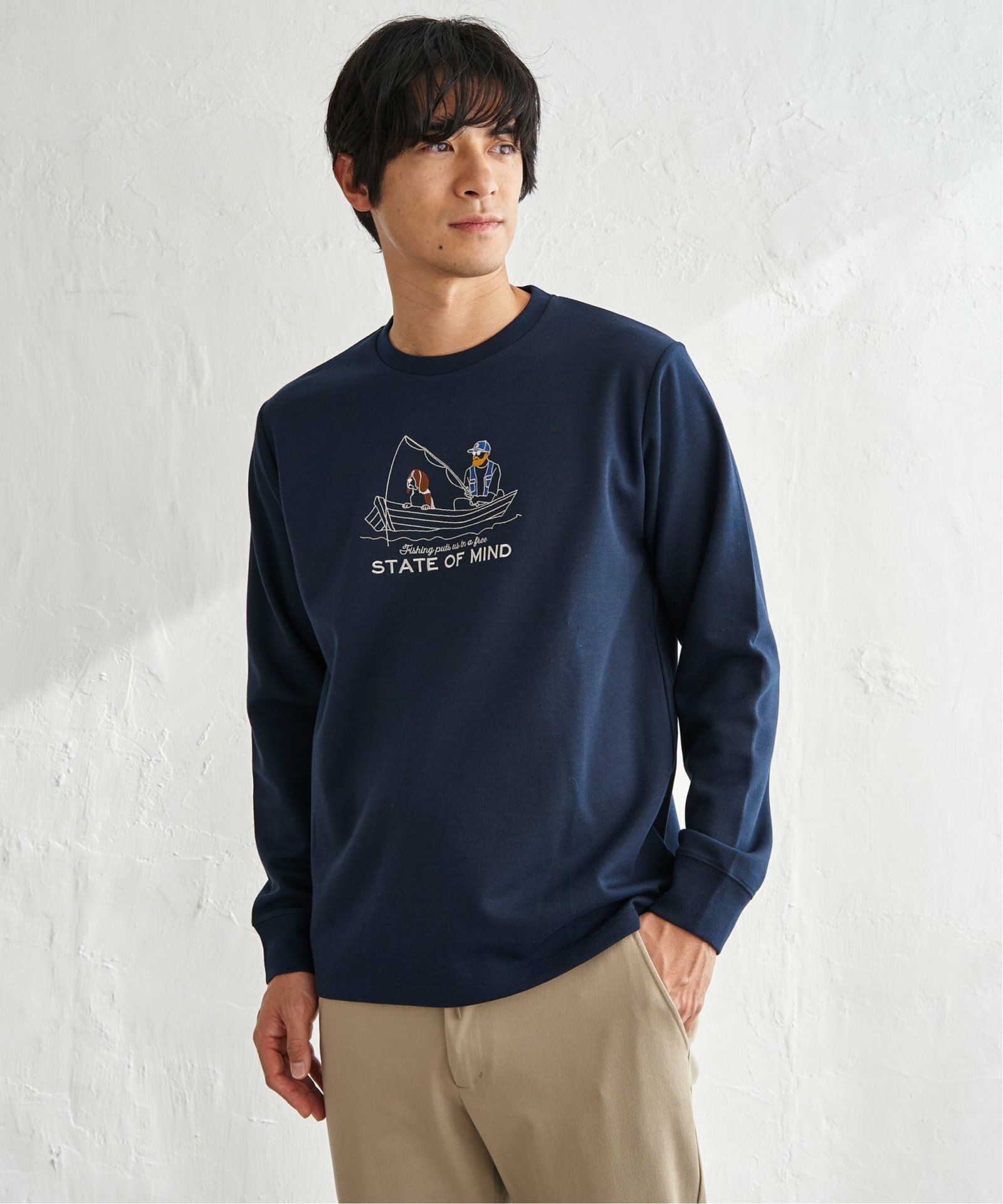 いっちゃん ポンチ刺繍ロンT,ikka| TOKYO DESIGN CHANNEL