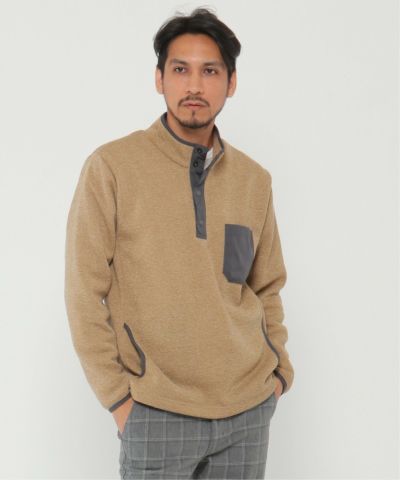 セーターフリースハーフスナップPO