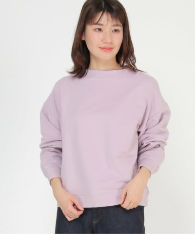 ソフトミニ裏毛切り替えスリーブプルオーバー