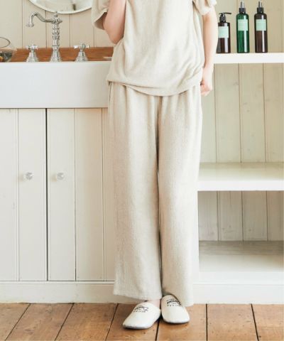 オリジナルの香り付き素材 レディス・ゆるふわダブルパイルカットソーロングパンツ