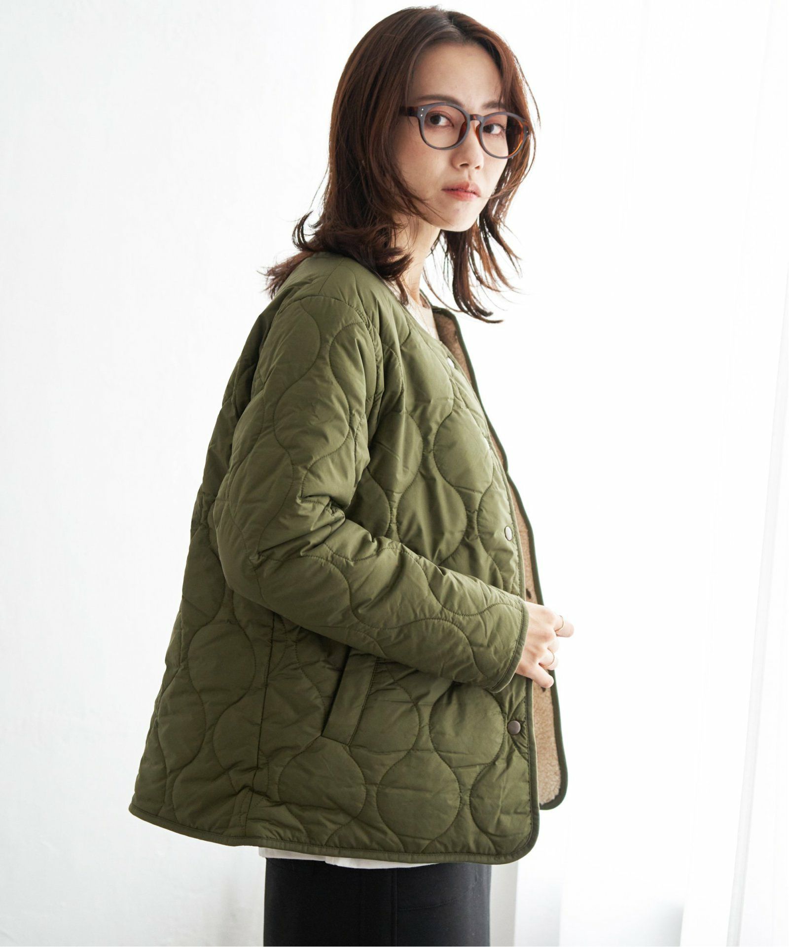 ファー切り替えジャケット,ikka| TOKYO DESIGN CHANNEL