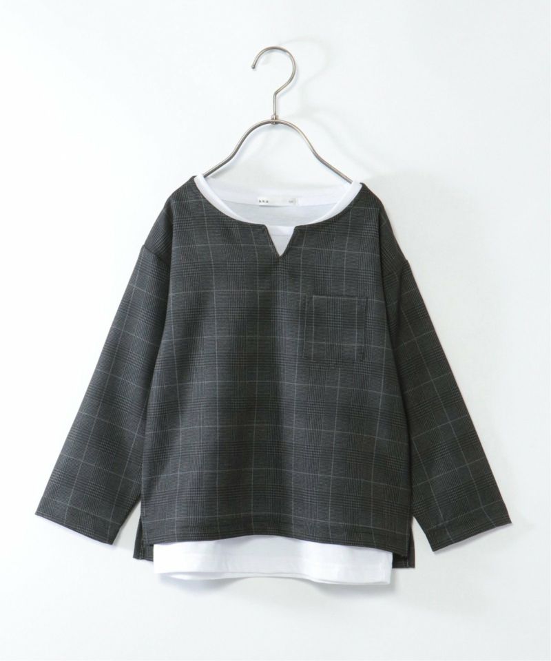 2点セット】グレンチェックシャツTアンサンブル（120~160cm）,ikka| TOKYO DESIGN CHANNEL