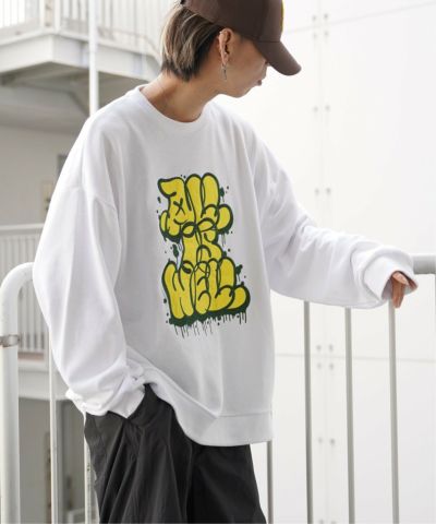 フロントロゴアップリケスウェット