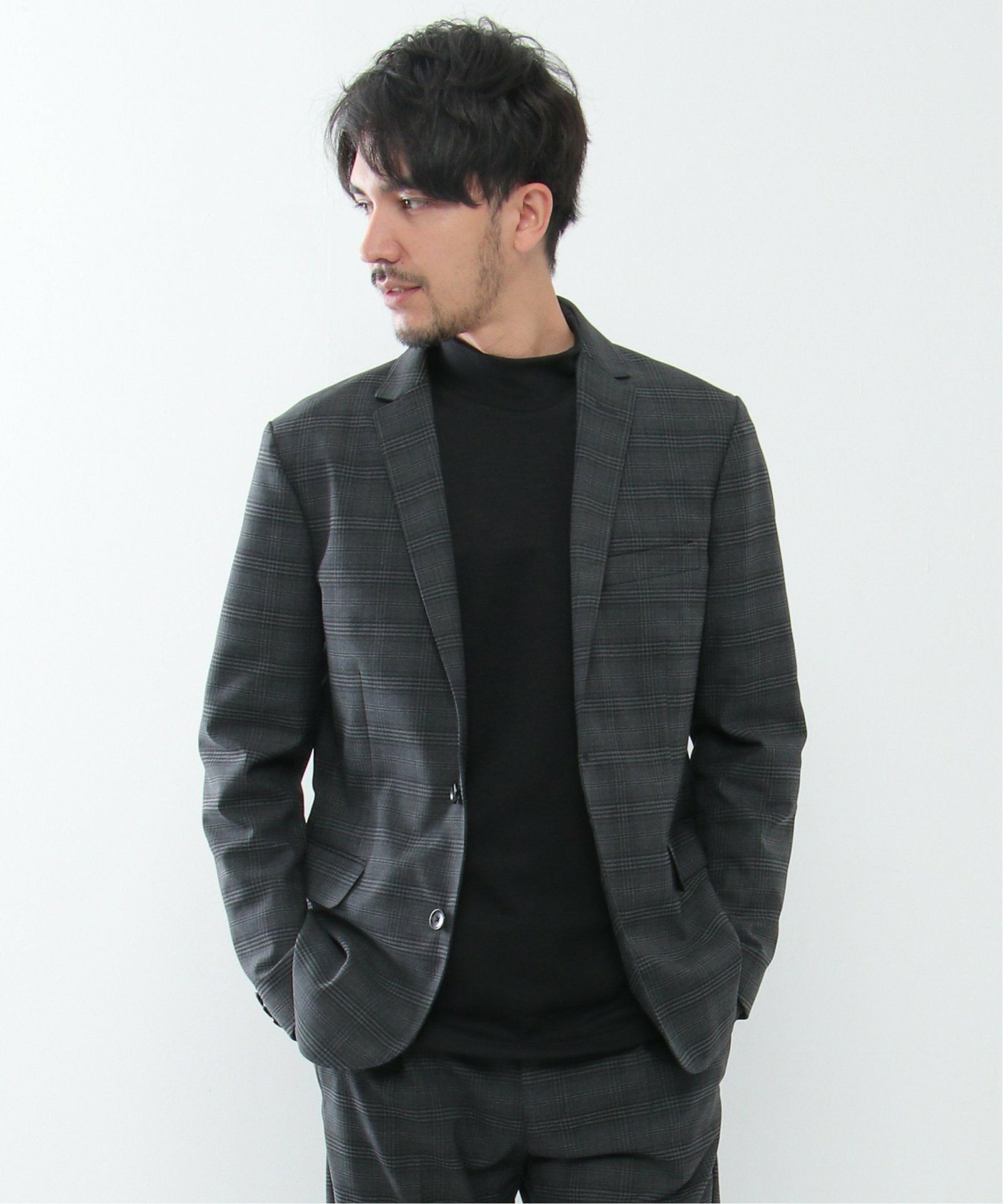 セットアップ対応】TR裏起毛テーラードジャケット,ikka| TOKYO DESIGN 