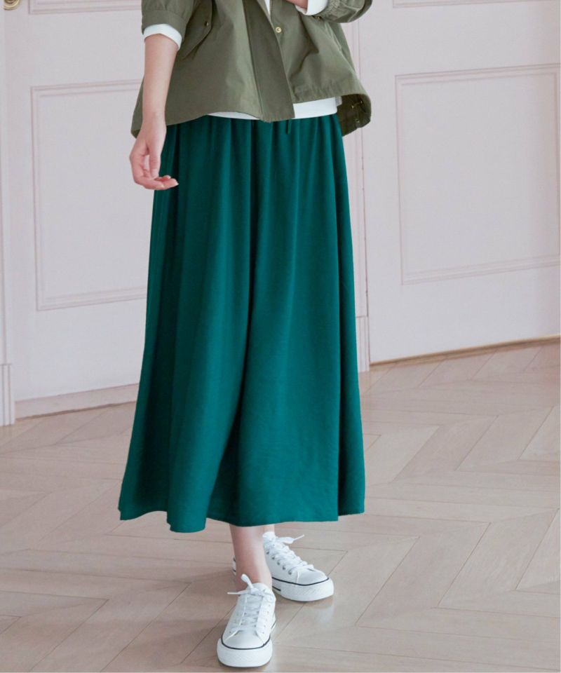 【雑誌 InRed 4月号掲載】ボリュームギャザースラブスカート,ikka| TOKYO DESIGN CHANNEL