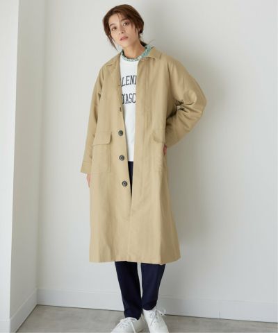ナイロンワッシャーステンカラーコート
