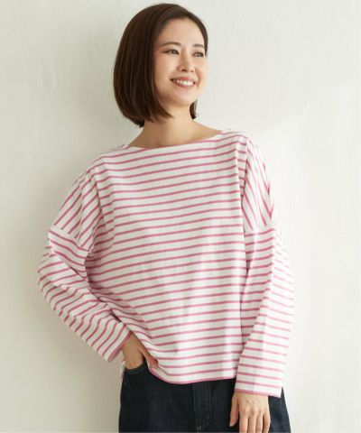 ボーダーBOXシルエットロンT