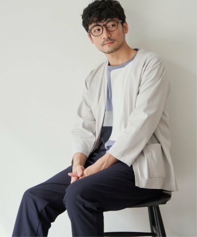 接触冷感／抗菌防臭】GOKU楽セイケツ8分袖カーディガン,ikka| TOKYO
