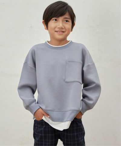 ダンボールポケ付きレイヤープルオーバー（120~160cm）
