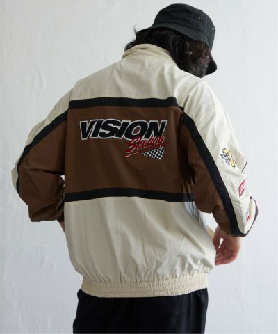 VISION STREET WEAR ビジョンストリートウェア リブラインハーフジップ