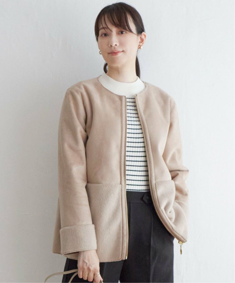 ファー切り替えジャケット,ikka| TOKYO DESIGN CHANNEL