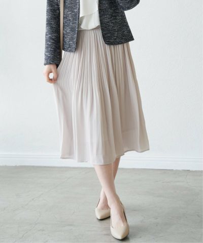 Sporty & Rich プリーツスカート アイボリー シフォンプリーツスカート,ikka| TOKYO DESIGN CHANNEL