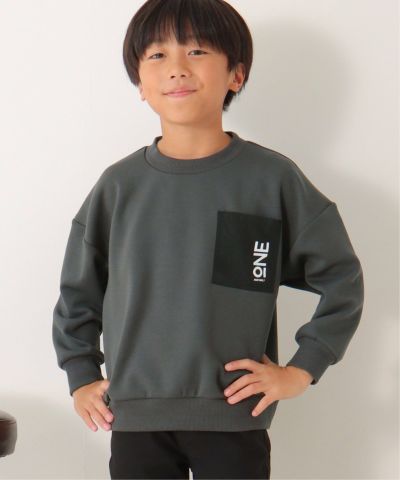 裏起毛袖ラインショールトレーナー（120~160cm）,ikka| TOKYO