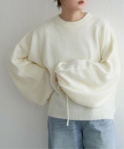 ボリュームスリーブシャギーニット