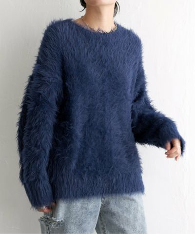 フェイクフェザー天竺プルオーバー
